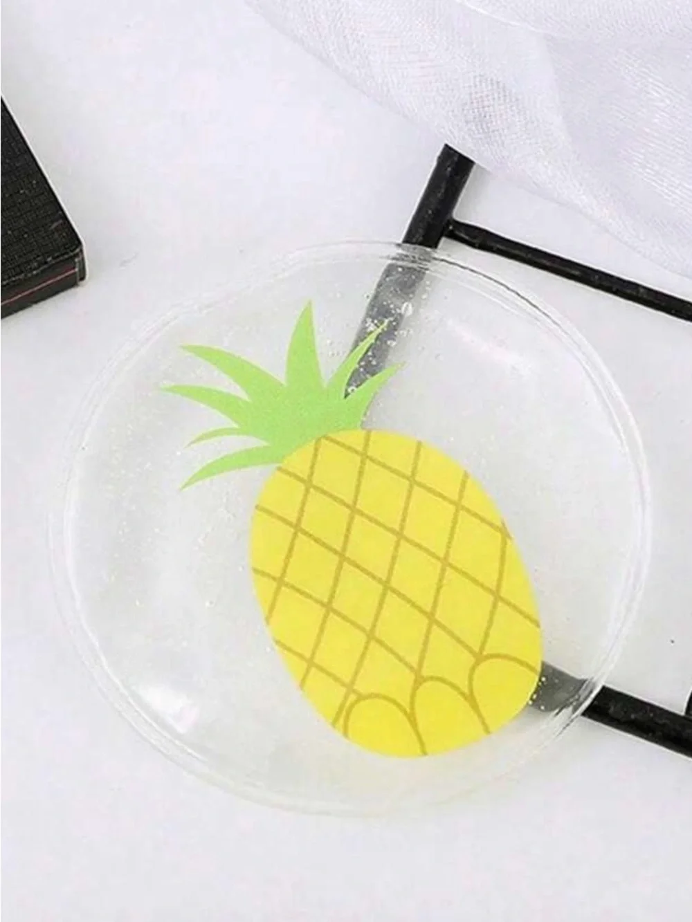 NEW Pineapple Reusable Gel Eye Masks – Cooling Hot/Cold Eye Patches – 2 Pack
